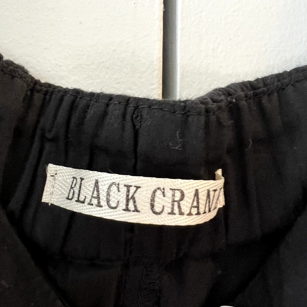 Black Crane Wide Jumpsuit Jumper size S 100% cotton in Black Sleeveless - Picture 4 of 6